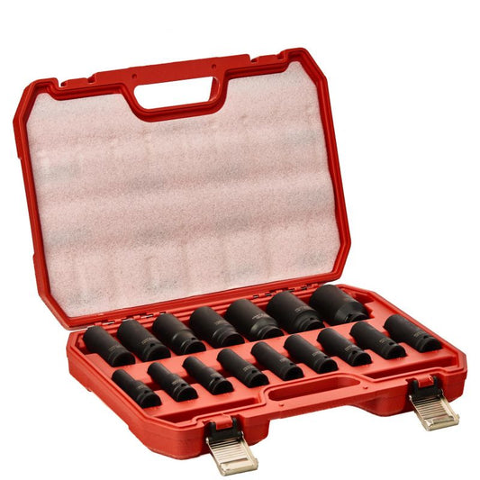 Set chei tubulare 1 / 2", 10-32 mm, 16 bucati, Kraft&Dele KD11749