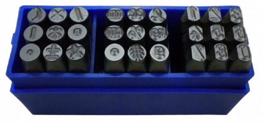 Set poansoane cu numere si caractere 8mm, Bass Polska