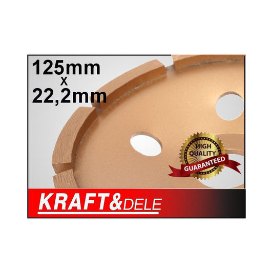 Disc diamantat pentru beton 125 x 22,2, Kraft&Dele, KD1954