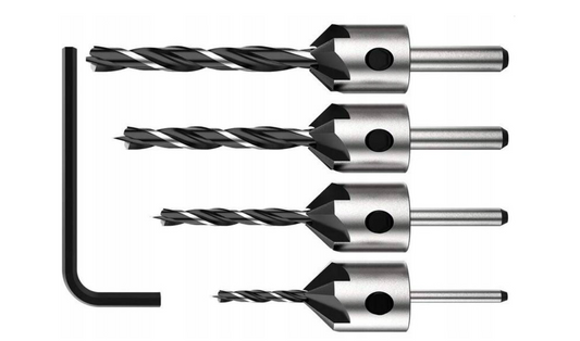 Set burghie pentru lemn, 3-6 mm, 5 elemente, Falon-Tech 11541