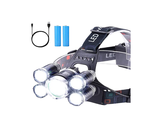 Lanterna reincarcabil, montabila pe cap, 9000 lm, Expert PR-578