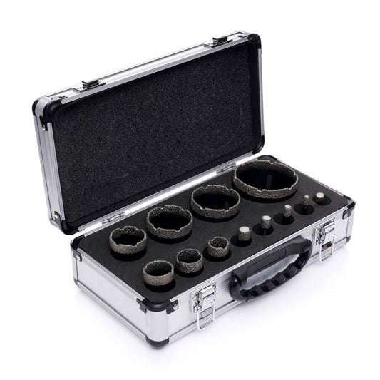 Set carote diamantate, 6-68 mm, 12 elemente, Kraft&Dele KD11227