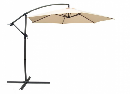 Umbrela de gradina, cadru din aluminiu, diametru 2.5 m, Hecht SANDYI