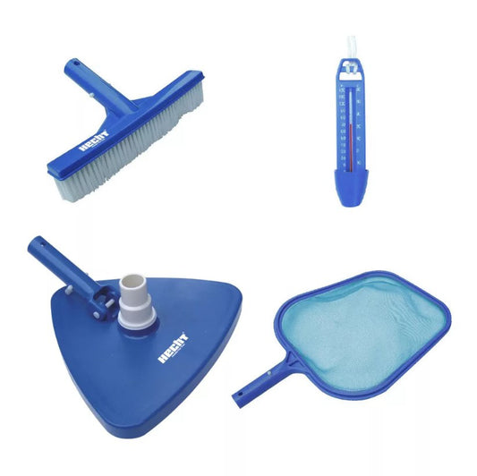 Kit intretinere piscina, 4 elemente, Hecht 061002