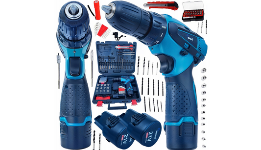 Masina de gaurit si insurubat cu acumulator si accesorii, 2 x 21 V, Ondragon OD9030