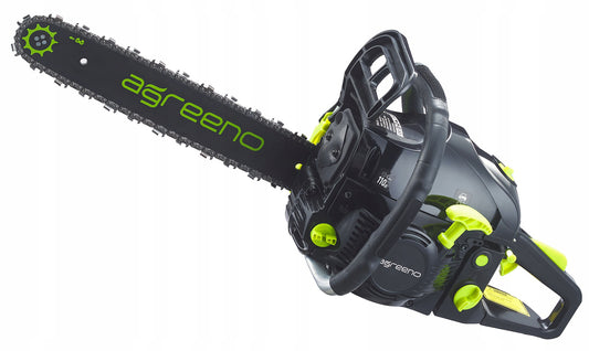 Set motofierastrau pe benzina cu 2 lanturi si 2 sine ghidaj, 5.7 kW, Agreeno AG005