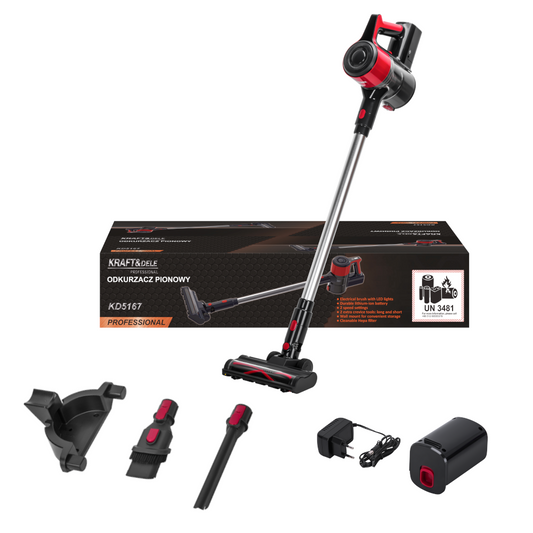 Aspirator vertical fara sac, 25.2 V , 2500 mAh, Kraft&Dele KD5167