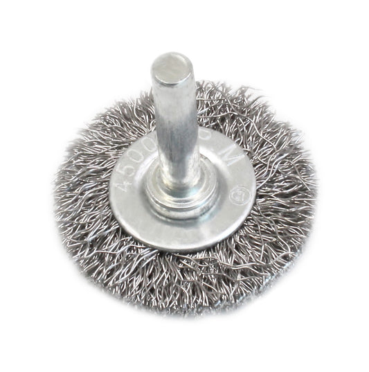 Perie tip disc din sarma cu tija, 65 x 6 mm, SaTra S-65SB6