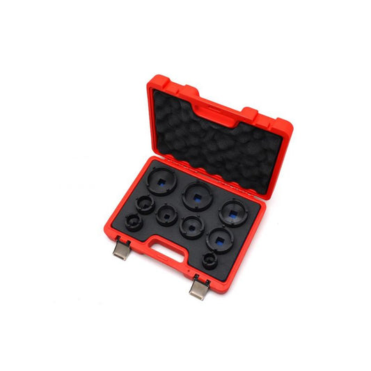 Set chei tubulare pentru piulite cu flansa, KM4-KM12, 9 bucati, Kraft&Dele KD12536