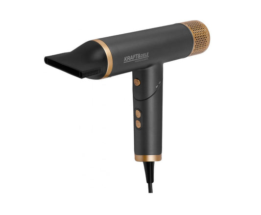 Uscator de par cu accesorii pentru bucle, 2200 W, Kraft&Dele KD4383