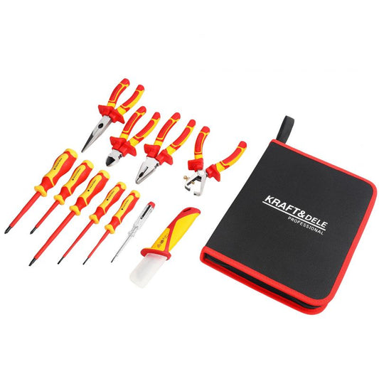 Set 11 unelte de mana izolate, 11 piese, Kraft&Dele KD5970