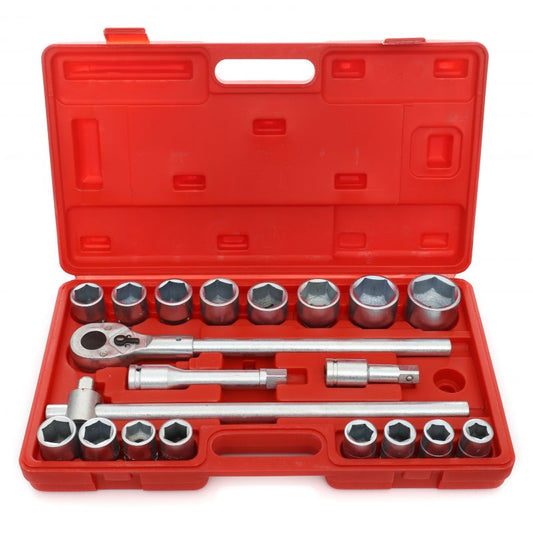 Set chei tubulare HEX cu antrenor 3 / 4", 21 bucati, Kraft&Dele KD304