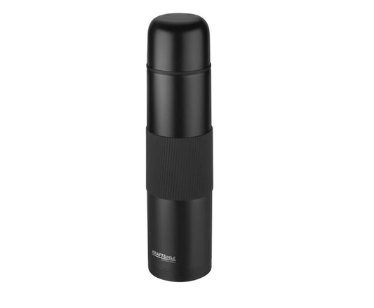 Termos pentru lichide, 1 l, negru, Kraft&Dele KD4269