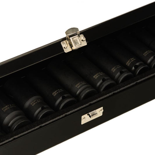 Set tubulare de impact, 1 /2", 10-32 mm, 15 bucati, Kraft&Dele KD11769