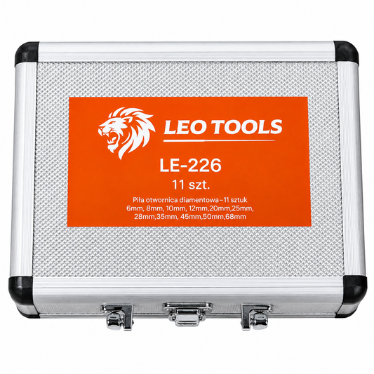 Set carote diamantate 6–68 mm, 11 piese, LEO TOOLS LE226