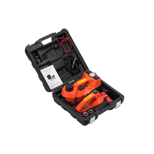 Cric hidraulic 12 V 5 T + cheie pentru roti, Kraft&Dele KD1368