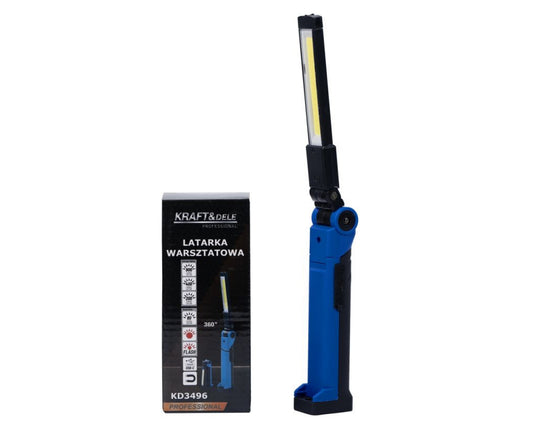 Lampa de inspectie cu talpa magnetica, 1000 lm, 2.5 Ah, Kraft&Dele KD3496