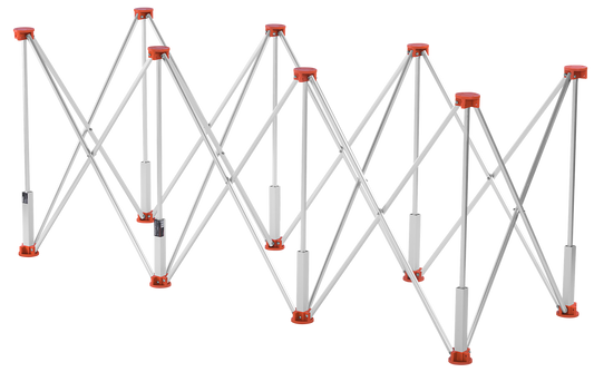 Masa profesionala pentru prelucrare gresie cu 8 picioare, 170 x 60 x 75 cm, Kraft&Dele KD11980