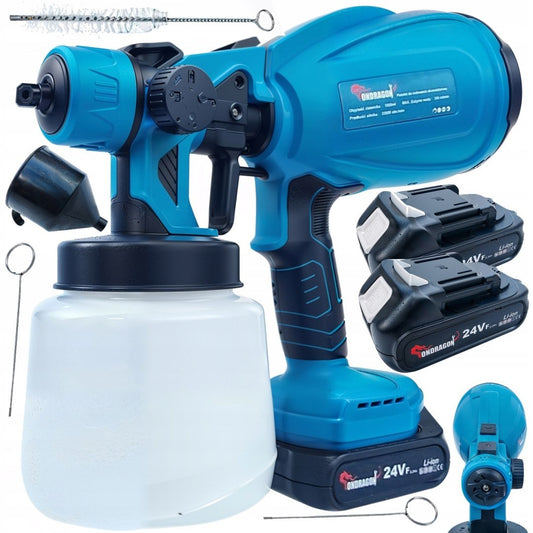 Pistol electric de vopsit HVLP cu acumulator, 24 V, Ondragon OD2207