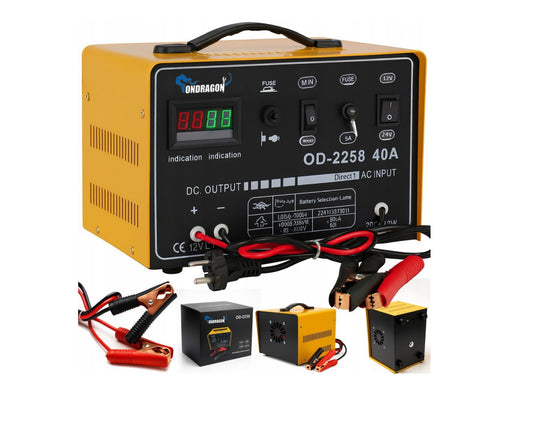 Redresor auto cu incarcare, 12 / 24 V, 40A, Ondragon OD2258