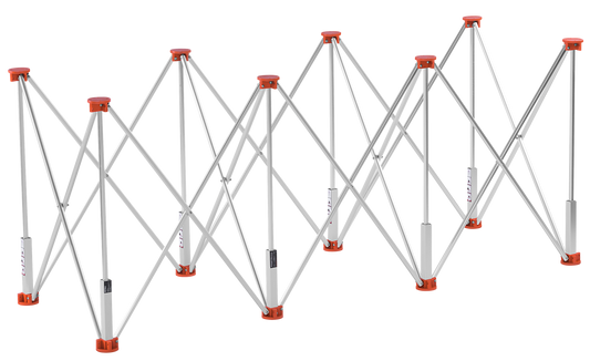 Masa profesionala pentru prelucrare gresie cu 8 picioare, 170 x 60 x 75 cm, Kraft&Dele KD11980