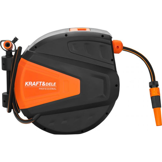 Furtun de gradina retractabil. 30 m + 2 m, 1 / 2", Kraft&Dele KD2153