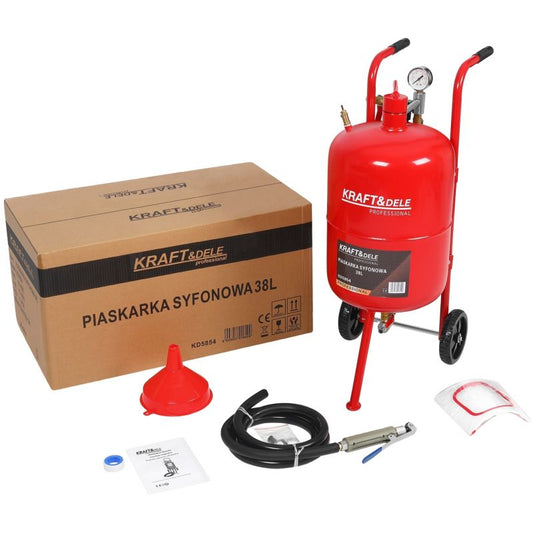 Aparat de sablat cu accesorii, 38 l, Kraft&Dele KD5854