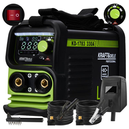 Aparat de sudura tip invertor MMA TIG LIFT VRD, 330A, Kraft&Dele KD1783