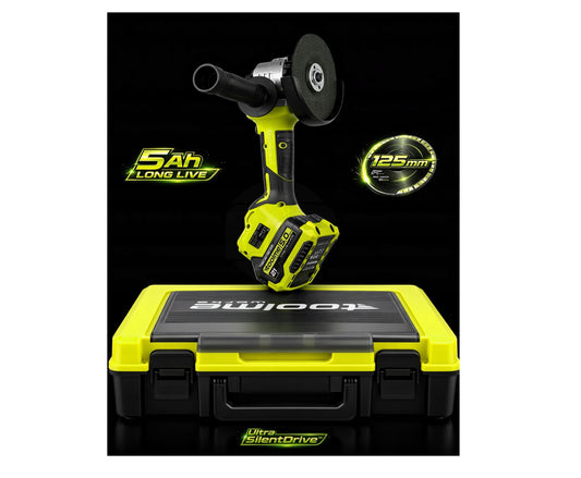 Polizor unghiular cu acumulator, 5 Ah, 1400 W, Toolme TM270