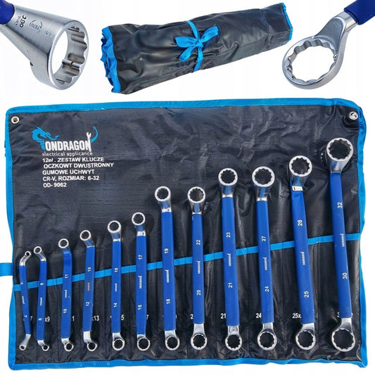 Set chei inelare indoite, 6-32 mm, 12 bucati, Ondragon OD9062