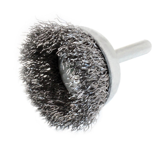 Perie cupa din sarma cu tija, 75 x 6 mm, SaTra S-75SCB