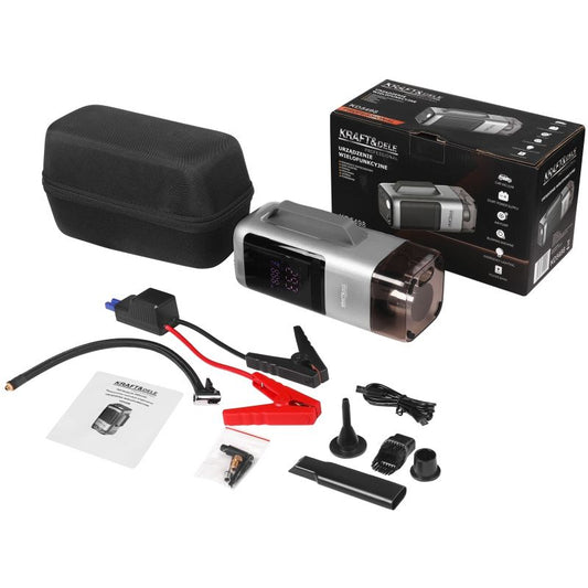 Dispozitiv multifunctional redresor / suflanta / pompa de umflat / lanterna / power bank, Kraft&Dele KD5498