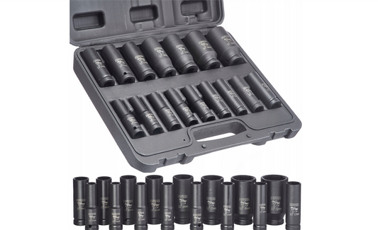 Set tubulare de impact, 1 / 2", 10-19 mm, 20 bucati, Majster Polska MP0603