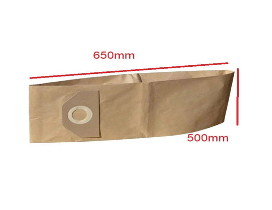 Sac de hartie pentru aspirator industrial, 50 l, 650 x 500 mm, Kraft&Dele NR718