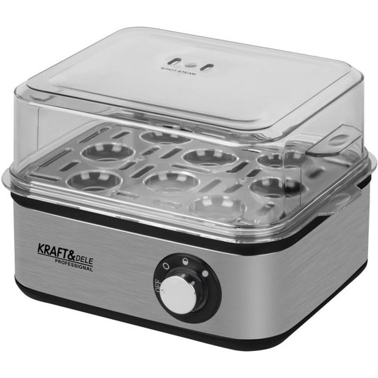 Aparat pentru fiert oua, 8 compartimente, 500 W, Kraft&Dele KD4118