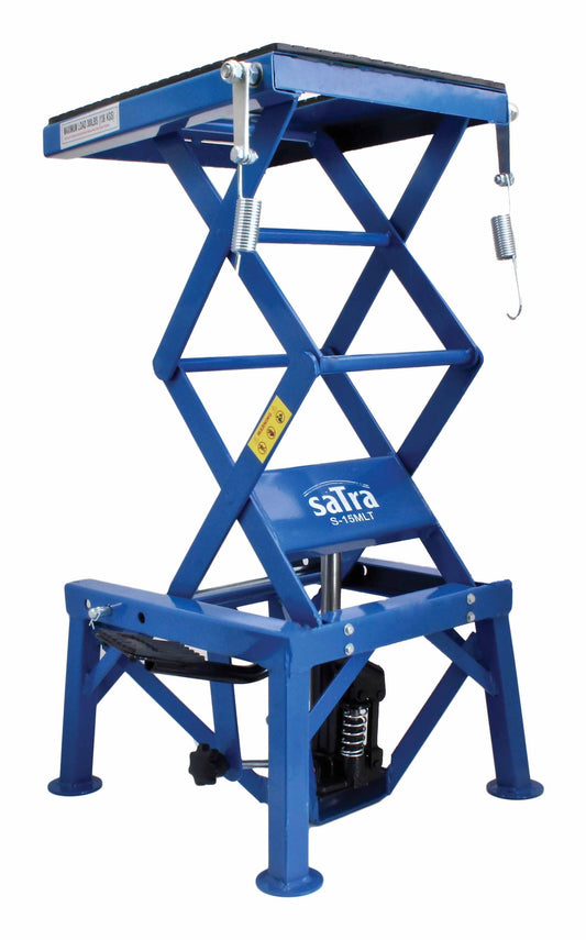 Cric hidraulic pentru motociclete, 905 mm - 335 mm, capacitate maxima de ridicare 136 kg, SaTra S-15MLT