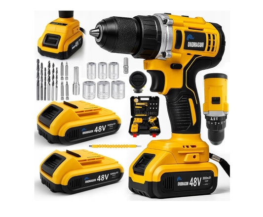 Masina de gaurit si insurubat cu impact cu acumulator si accesorii, 2 x 48 V, Ondragon OD2251