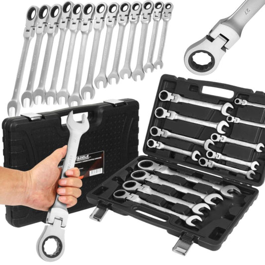 Set chei combinate cu clichet, 8-32 mm, 13 bucati, Kraft&Dele KD11305