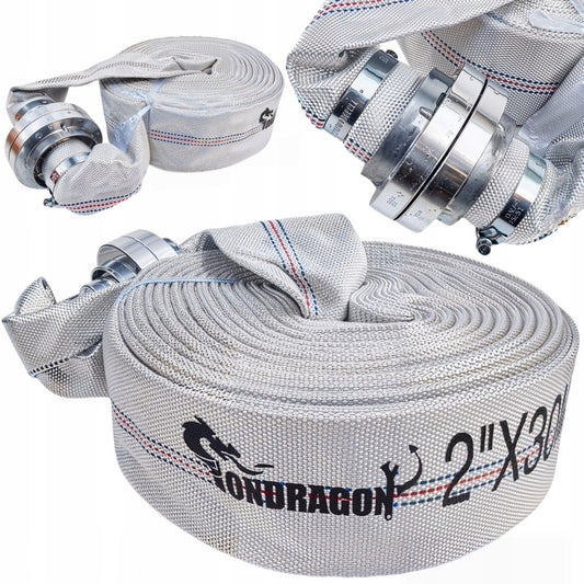 Furtun tip pompier cu cuple rapide 2", 30 m, Ondragon OD1124