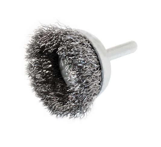 Perie cupa din sarma cu tija, 65 x 6 mm, SaTra S-65SCB