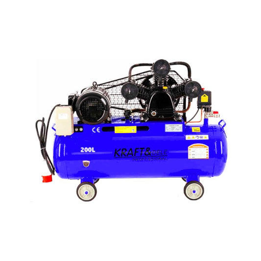 Compresor in 3 pistoane, 200 l, 400 V, Kraft&Dele KD4064