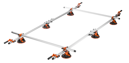 Set manipulare placi de dimensiuni mari, 3600 mm, capacitate maxima de incarcare 150 kg, 3600 mm, Kraft&Dele KD11985
