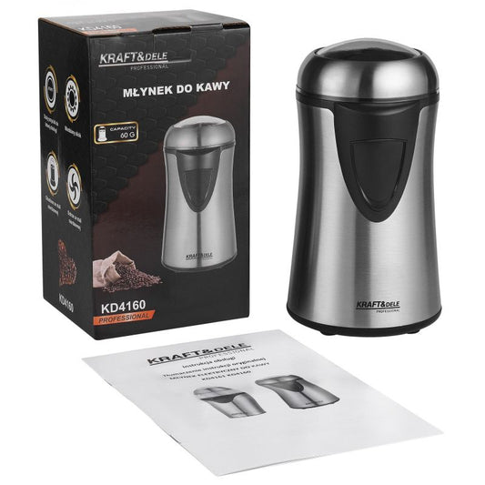 Rasnita electrica pentru cafea, 60 g, 300 W, Kraft&Dele KD4160