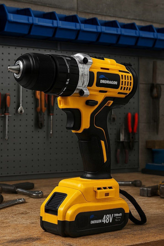 Masina de gaurit si insurubat cu acumulator si accesorii, 92 bucati, 48 V, Ondragon OD2250