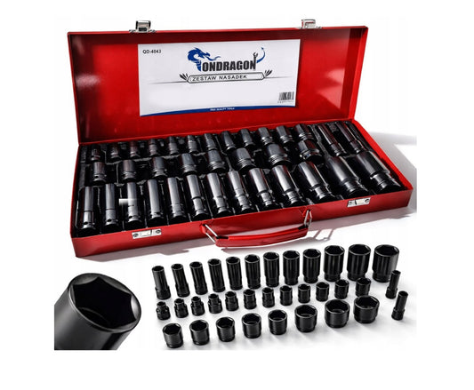 Set tubulare de impact, 1 / 2" , 8-32 mm, 35 piese, Ondragon OD4043