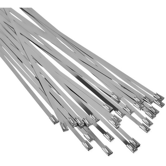 Set 100 coliere metalice pentru prindere cabluri si furtunuri, 4.6 x 30 mm, 100 bucati, Kraft&Dele KD10864