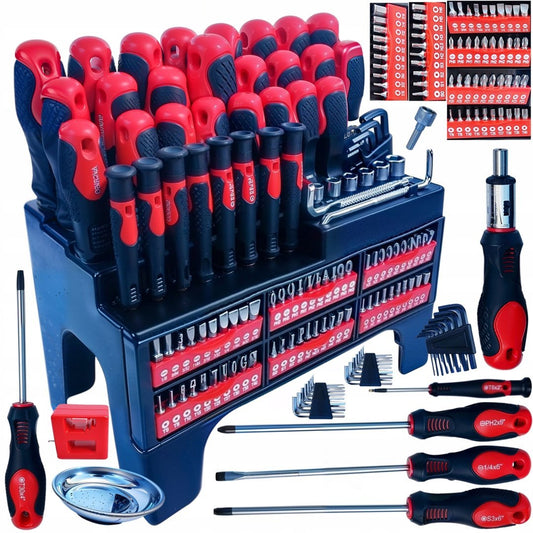 Set surubelnite, chei tubulare si biti, 126 elemente, Ondragon OD7012