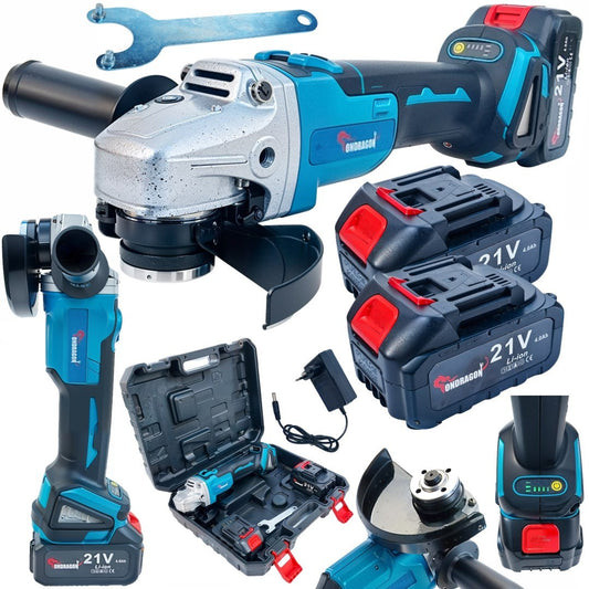 Polizor unghiular cu acumulator, 2 x 21 V, Ondragon OD2202