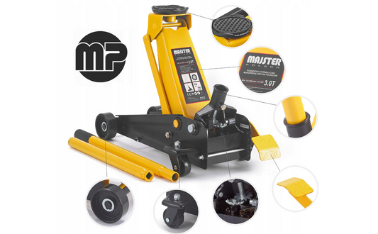 Cric hidraulic cu pedala, 3 T, Majster Polska MP0518