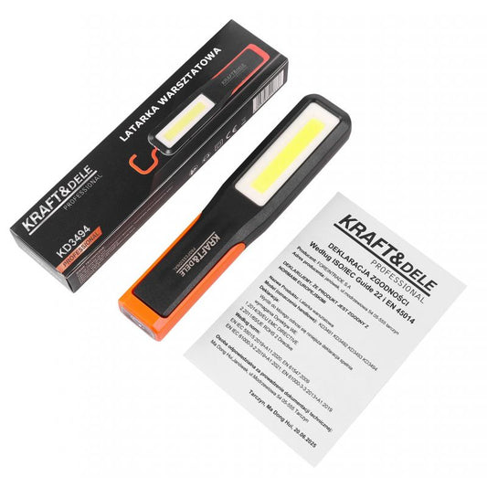 Lampa LED de lucru pentru atelier fara fir, cablu USB-C, Kraft&Dele KD3494